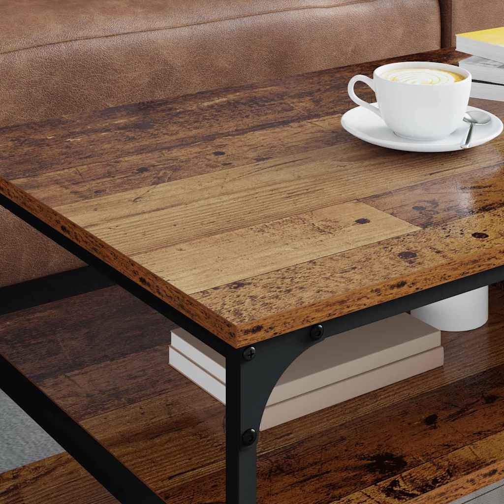 Salontafel Oud Hout 100 x 50 x 45 cm Bewerkt hout is nu te koop bij PeponiXL, paradijselijk wonen!