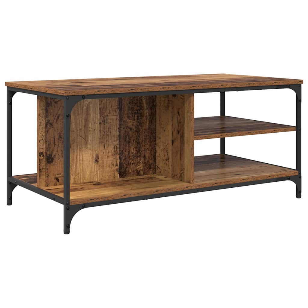 Salontafel Oud Hout 100 x 50 x 45 cm Bewerkt hout is nu te koop bij PeponiXL, paradijselijk wonen!