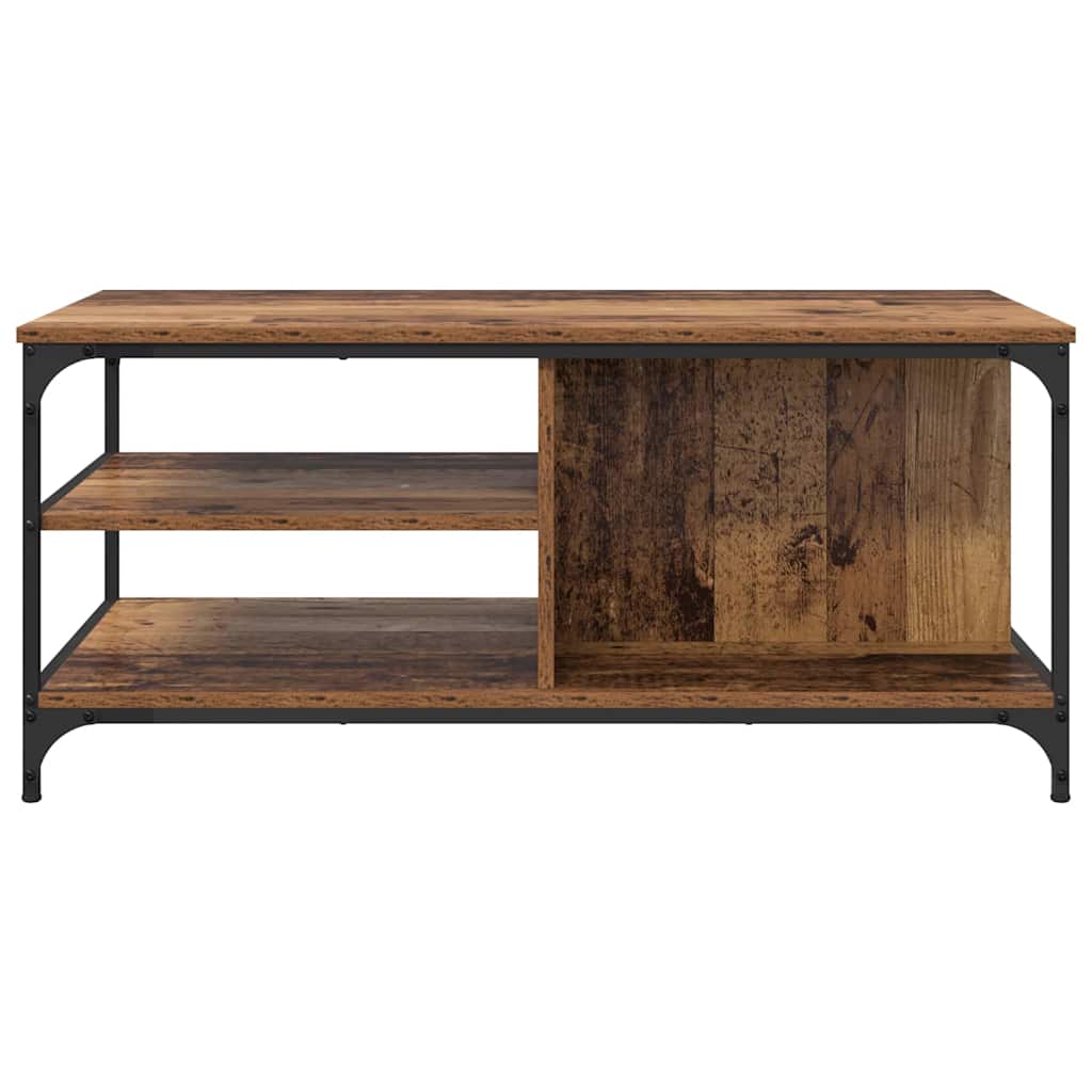 Salontafel Oud Hout 100 x 50 x 45 cm Bewerkt hout is nu te koop bij PeponiXL, paradijselijk wonen!