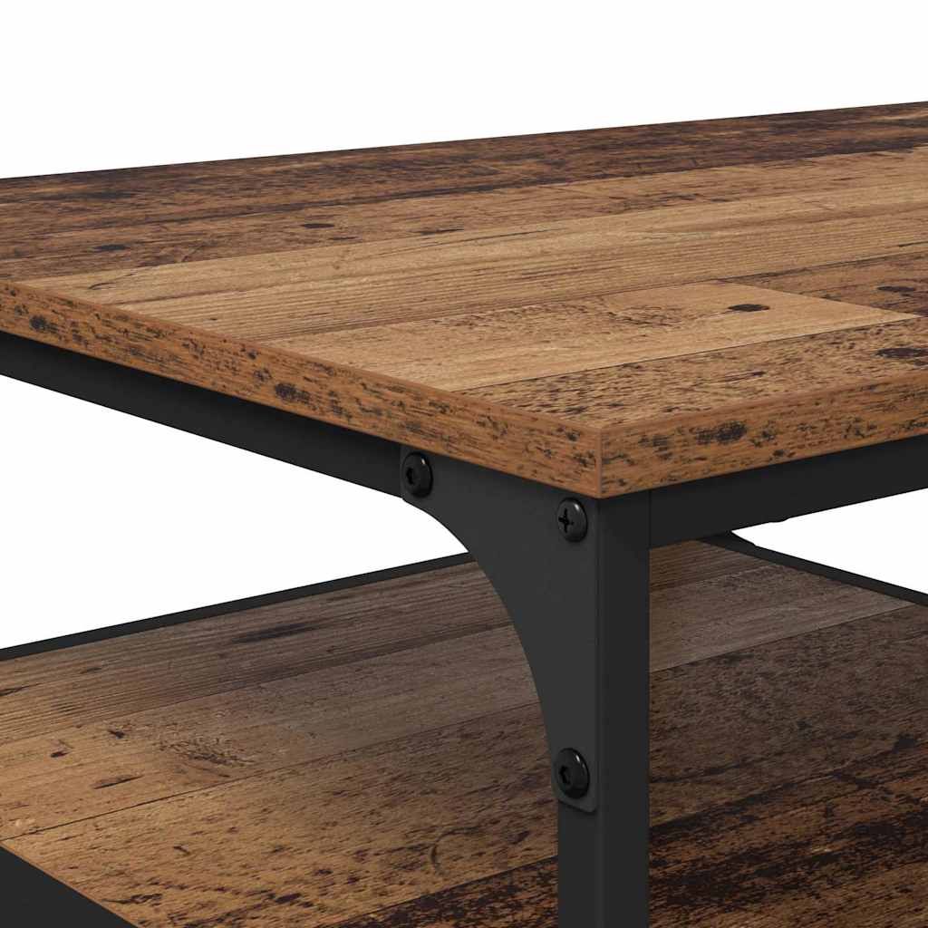Salontafel Oud Hout 90 x 49 x 40 cm Bewerkt hout is nu te koop bij PeponiXL, paradijselijk wonen!
