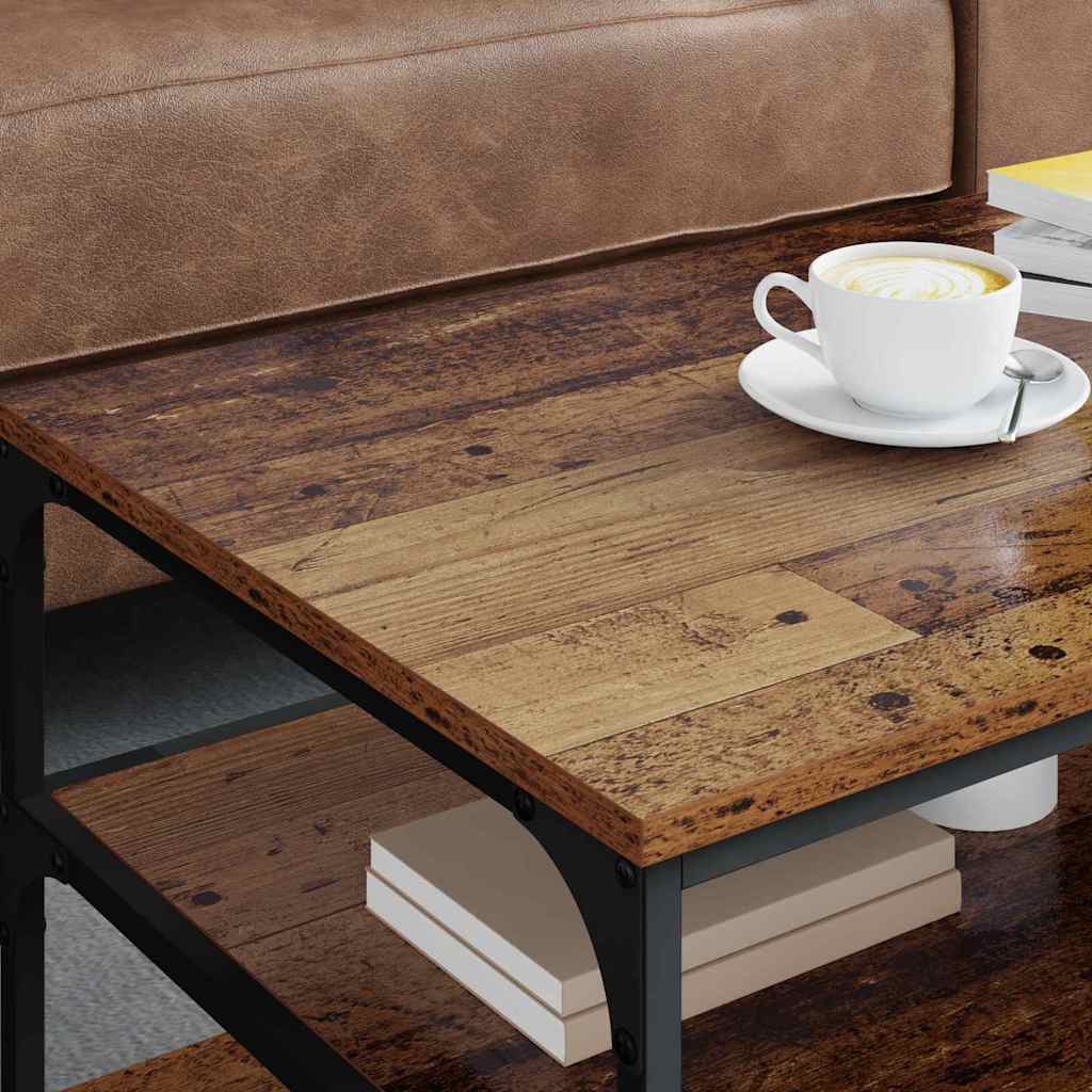 Salontafel Oud Hout 90 x 49 x 40 cm Bewerkt hout is nu te koop bij PeponiXL, paradijselijk wonen!