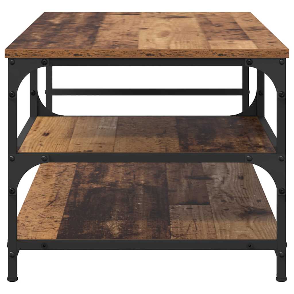 Salontafel Oud Hout 90 x 49 x 40 cm Bewerkt hout is nu te koop bij PeponiXL, paradijselijk wonen!