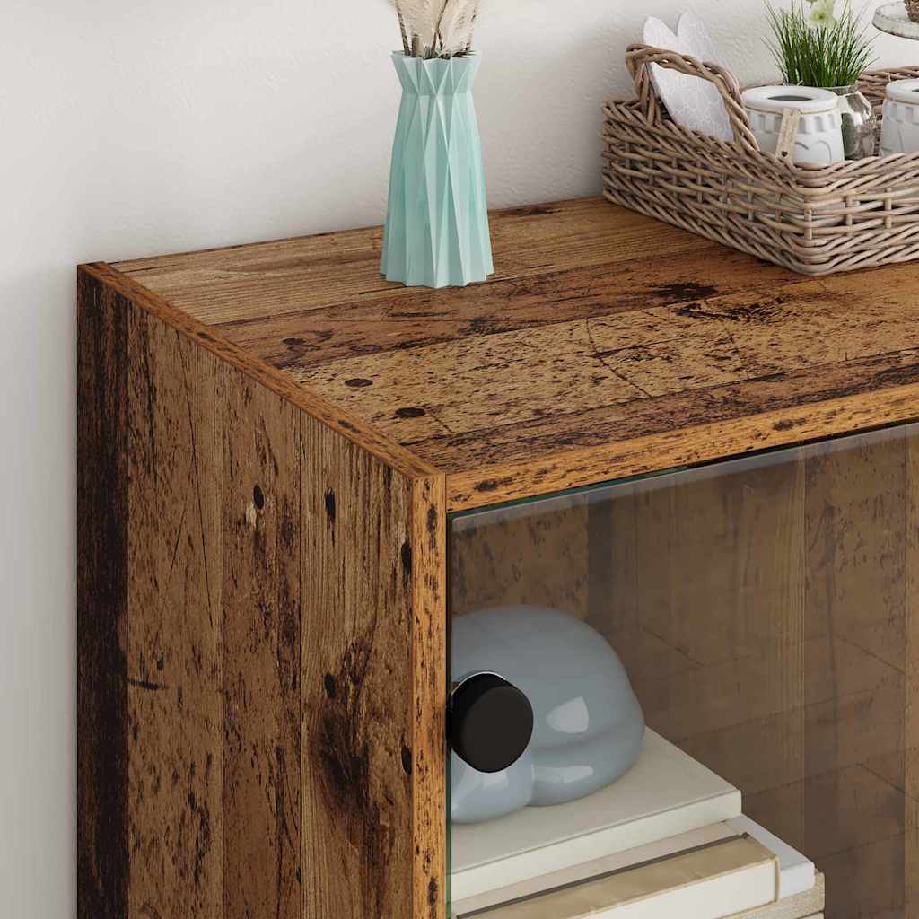 Bijzetkast Oud Hout 68 x 37 x 75,5 cm Bewerkt hout is nu te koop bij PeponiXL, paradijselijk wonen!