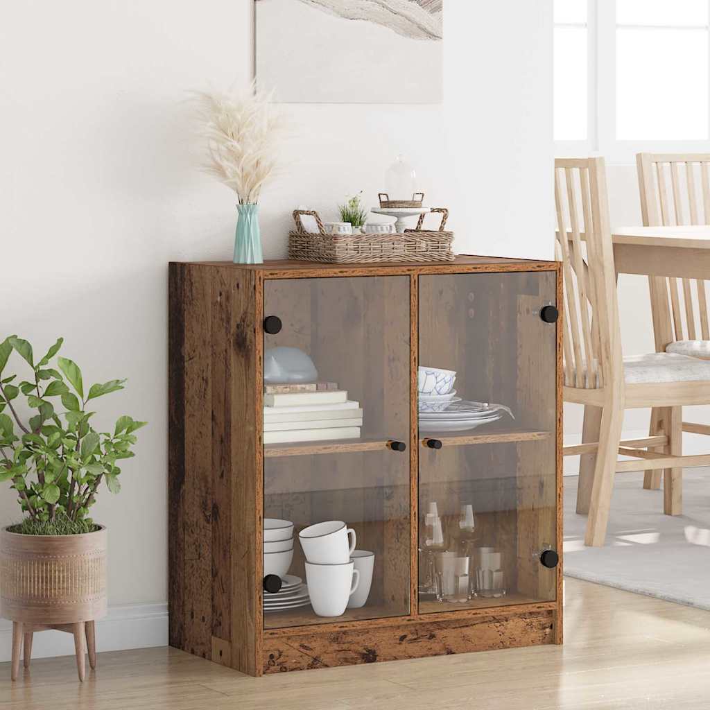 Bijzetkast Oud Hout 68 x 37 x 75,5 cm Bewerkt hout is nu te koop bij PeponiXL, paradijselijk wonen!