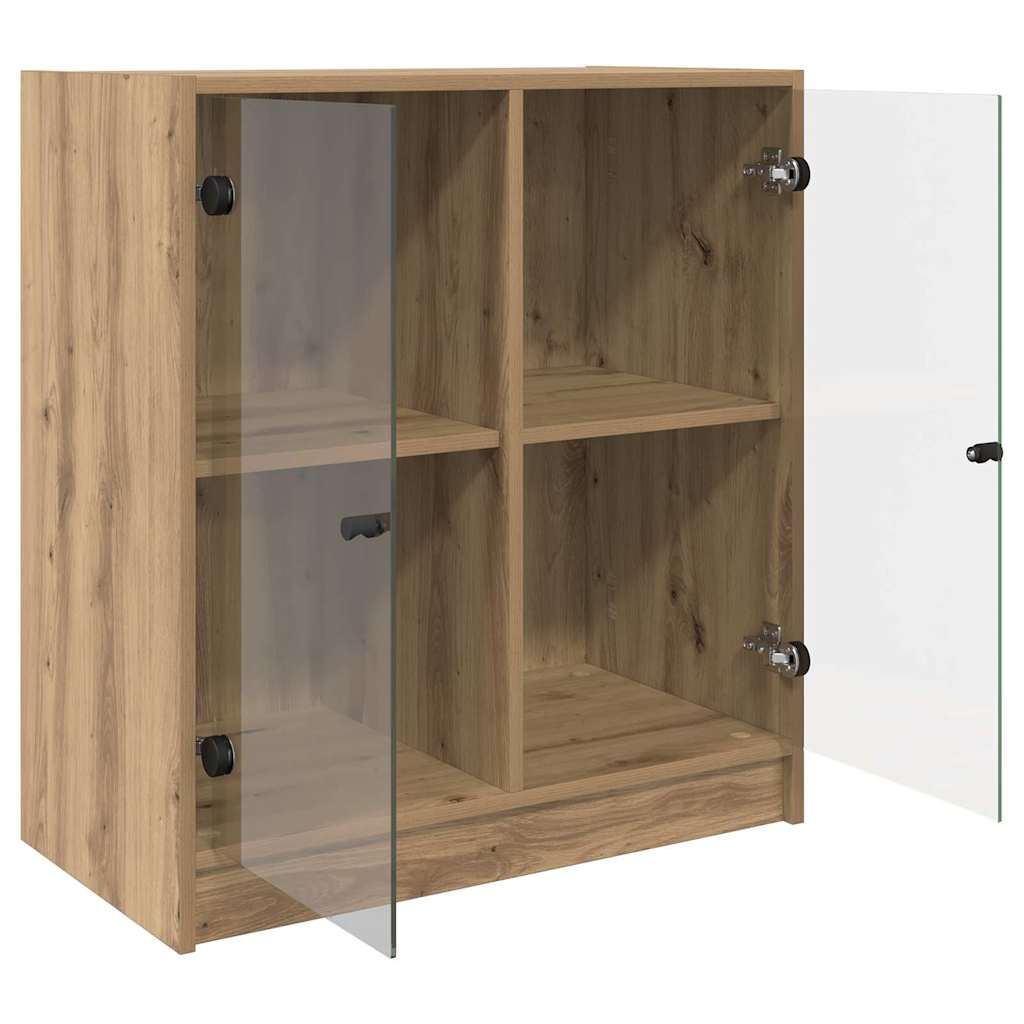 Bijzetkast Artisan Eiken 68 x 37 x 75,5 cm Bewerkt hout is nu te koop bij PeponiXL, paradijselijk wonen!