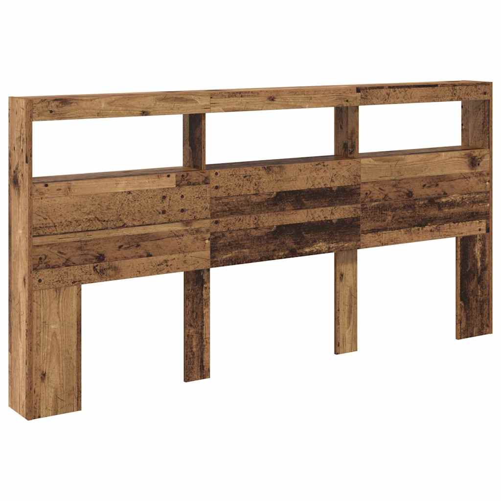 Hoofdbord met plank Oud Hout 200 x 17 x 102 cm Bewerkt hout is nu te koop bij PeponiXL, paradijselijk wonen!
