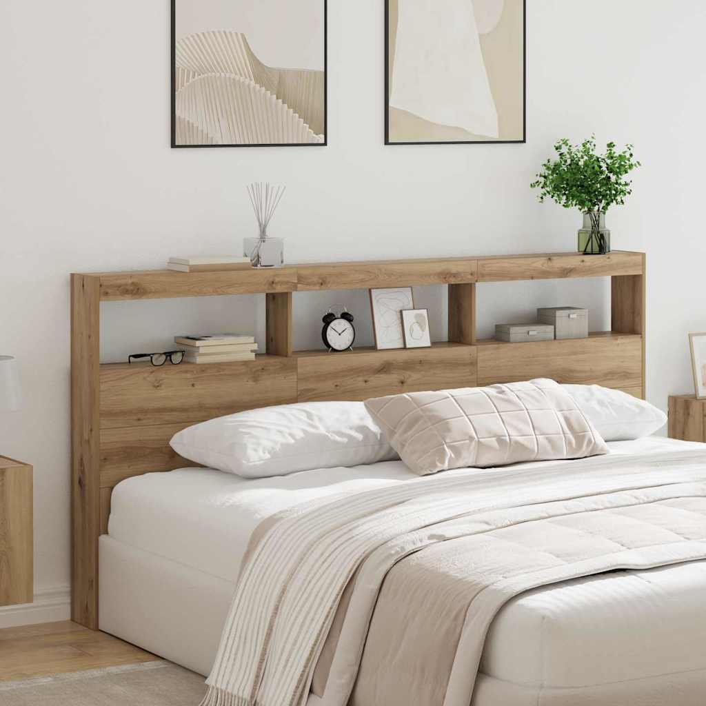 Hoofdbord Artisan Eiken 200 x 17 x 102 cm Bewerkt hout is nu te koop bij PeponiXL, paradijselijk wonen!