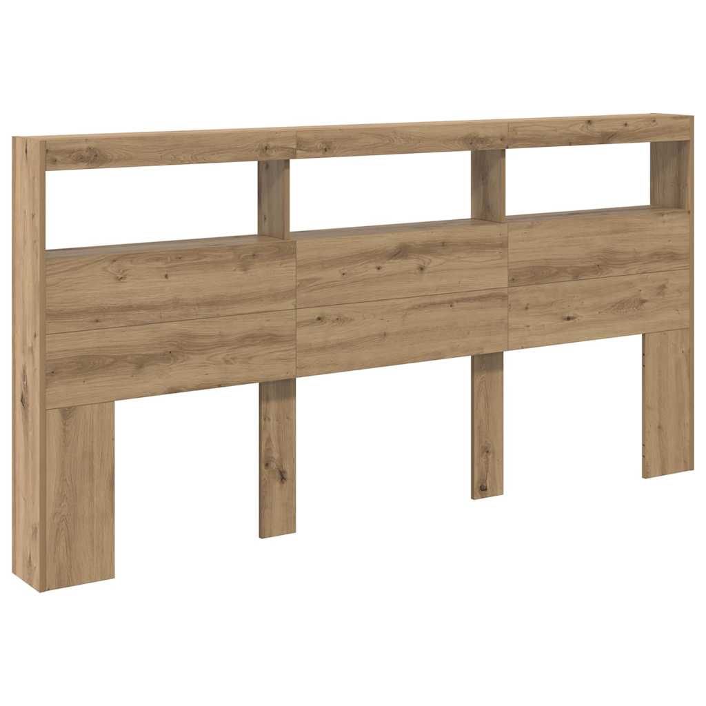 Hoofdbord Artisan Eiken 200 x 17 x 102 cm Bewerkt hout is nu te koop bij PeponiXL, paradijselijk wonen!