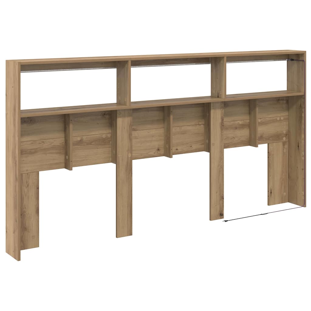 Hoofdbord Artisan Eiken 200 x 17 x 102 cm Bewerkt hout is nu te koop bij PeponiXL, paradijselijk wonen!