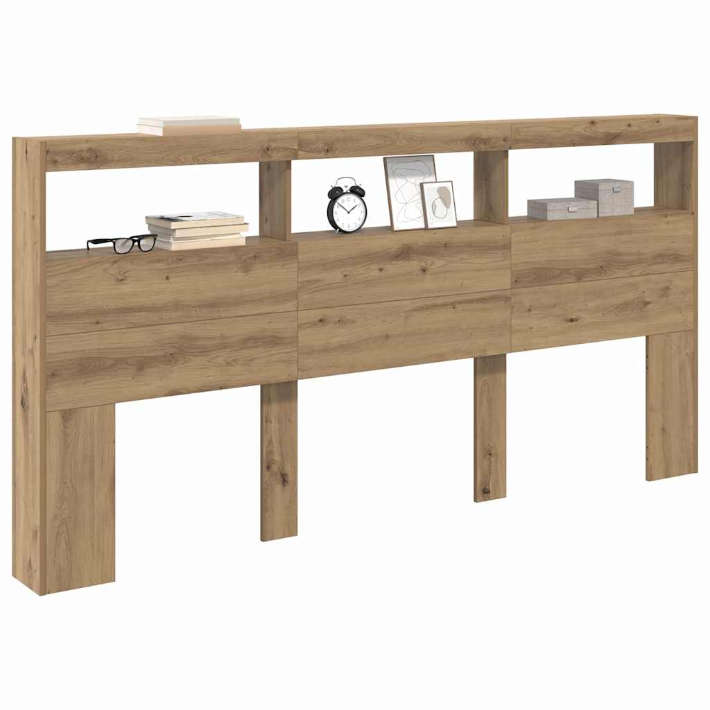 Hoofdbord Artisan Eiken 200 x 17 x 102 cm Bewerkt hout is nu te koop bij PeponiXL, paradijselijk wonen!