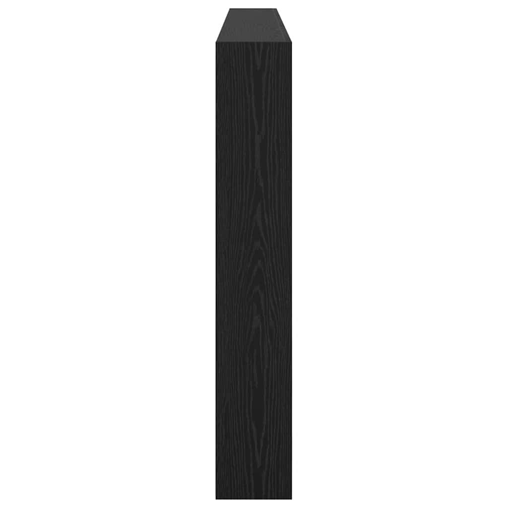 Hoofdbord met plank Zwart Eiken 200 x 17 x 102 cm Bewerkt hout is nu te koop bij PeponiXL, paradijselijk wonen!