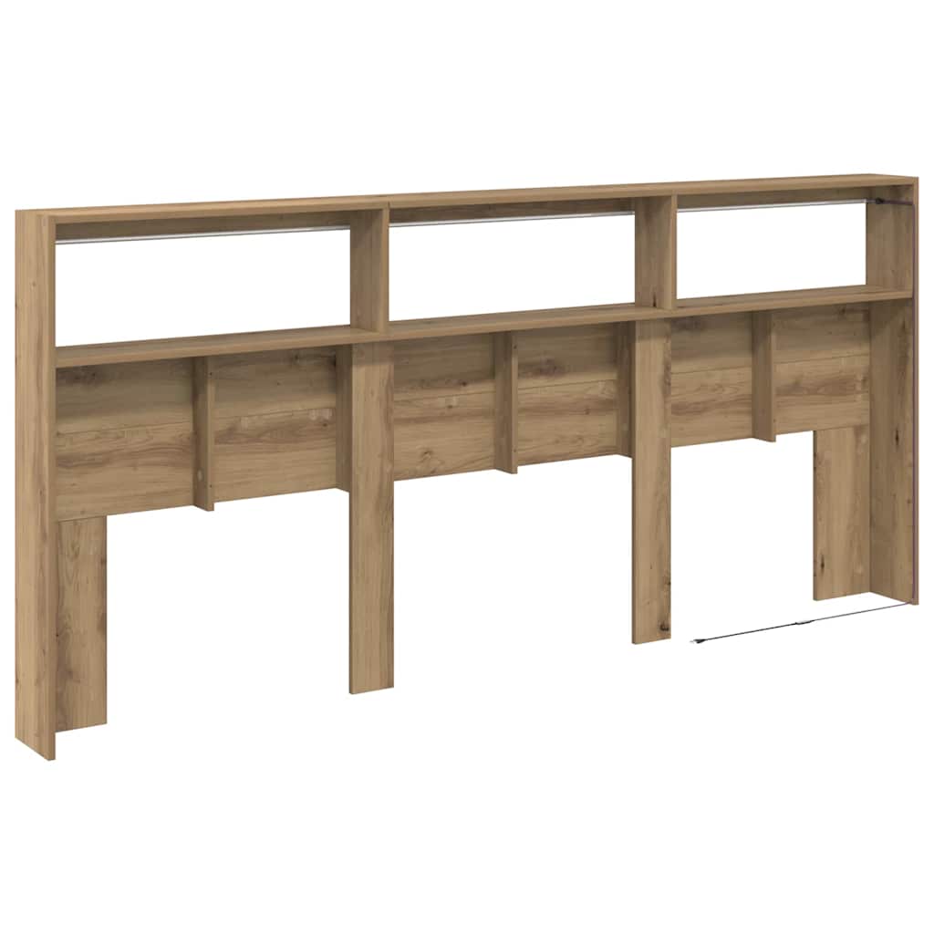 Hoofdbord Artisan Eiken 220 x 17 x 102 cm Bewerkt hout is nu te koop bij PeponiXL, paradijselijk wonen!