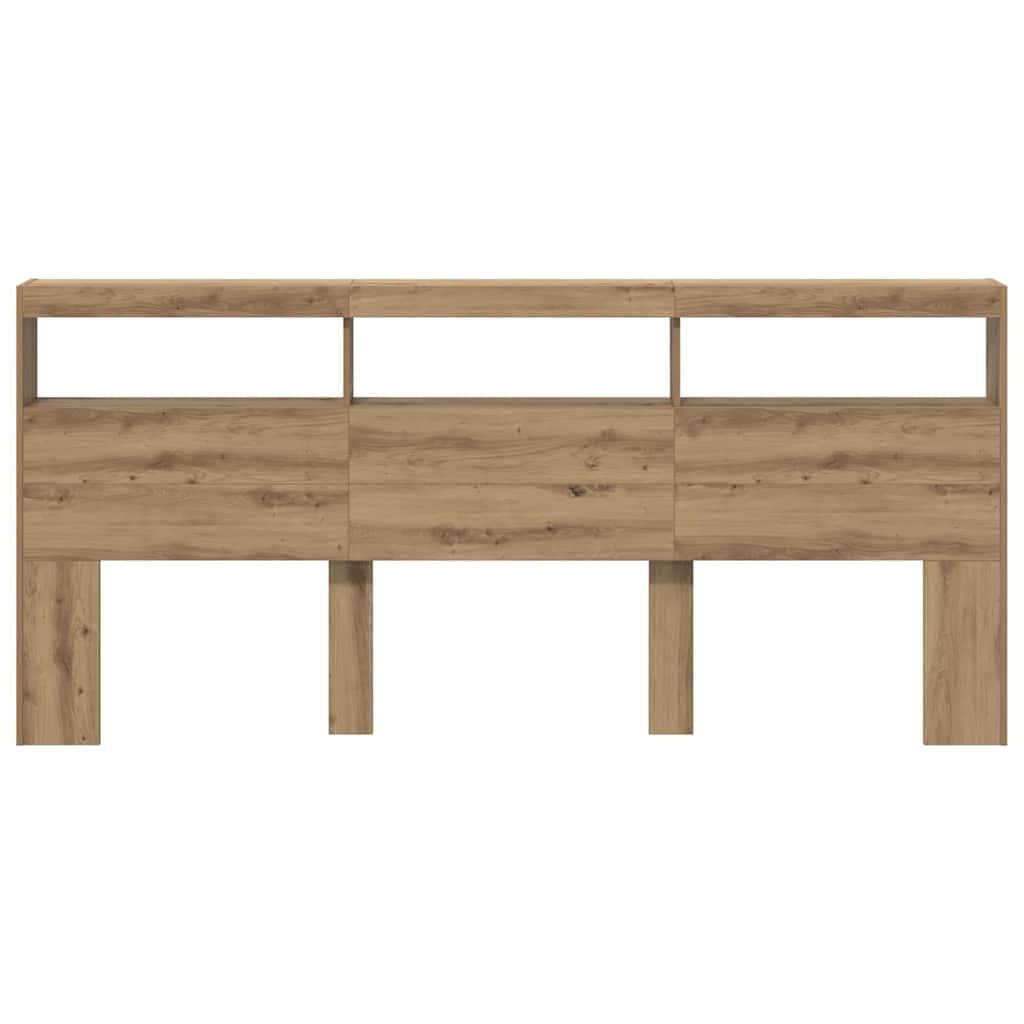 Hoofdbord Artisan Eiken 220 x 17 x 102 cm Bewerkt hout is nu te koop bij PeponiXL, paradijselijk wonen!