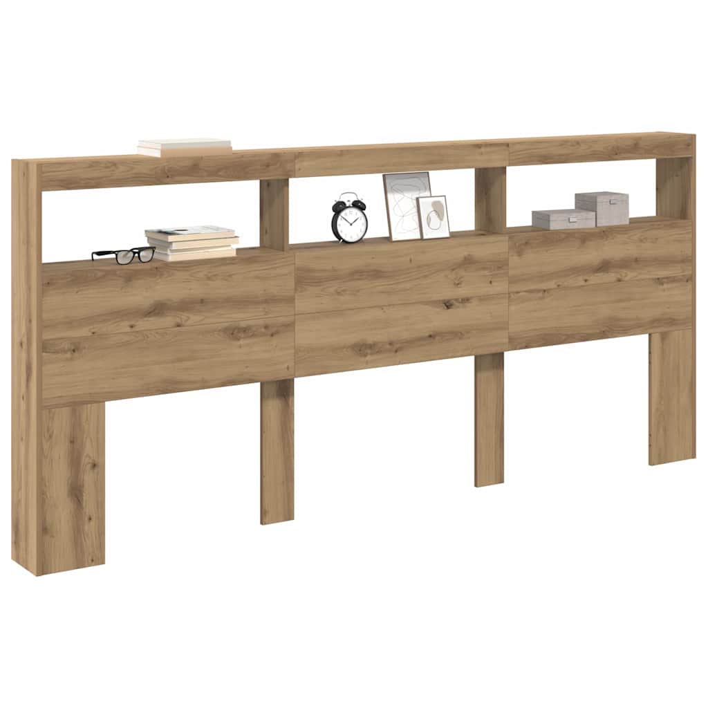 Hoofdbord Artisan Eiken 220 x 17 x 102 cm Bewerkt hout is nu te koop bij PeponiXL, paradijselijk wonen!