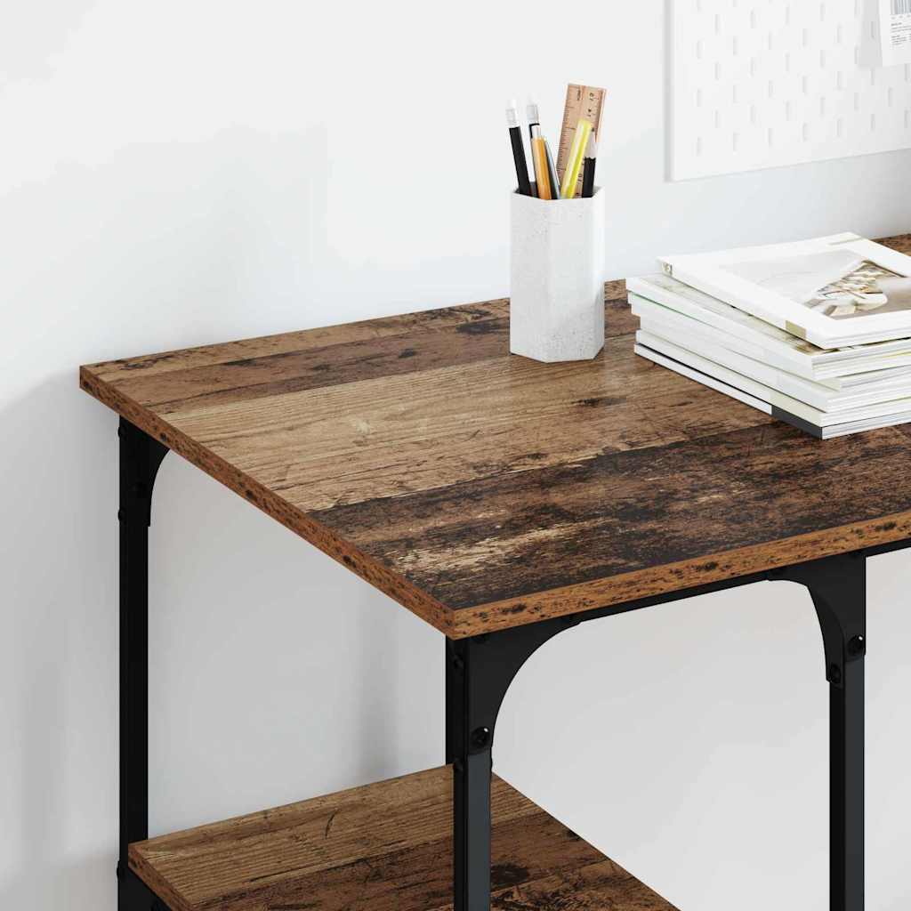 Bureau met plank Oud Hout 140 x 50 x 75 cm Bewerkt hout is nu te koop bij PeponiXL, paradijselijk wonen!
