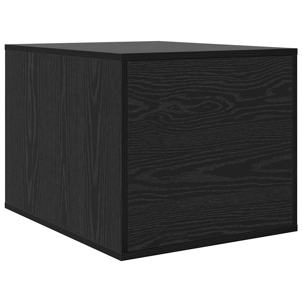 Kattenbak Omheining Zwart Eiken 47 x 59 x 42 cm Bewerkt hout is nu te koop bij PeponiXL, paradijselijk wonen!