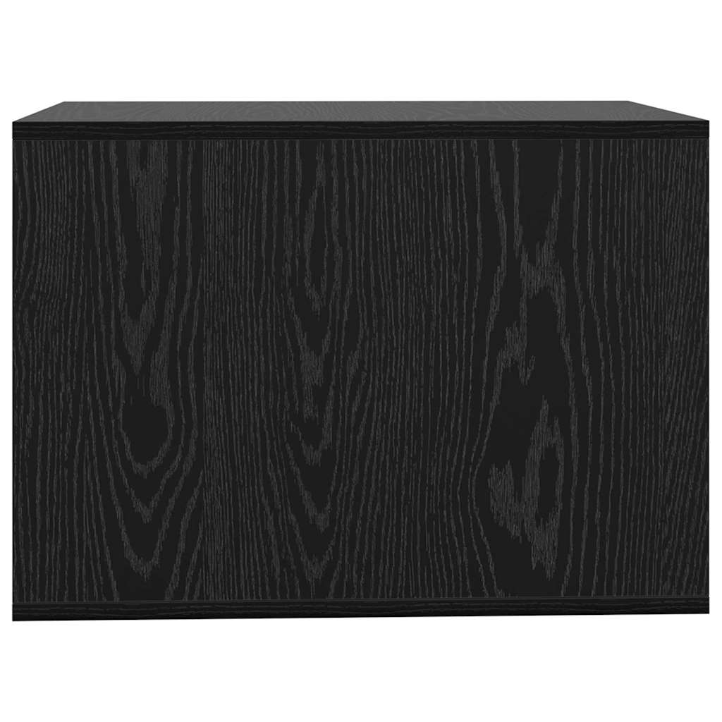 Kattenbak Omheining Zwart Eiken 47 x 59 x 42 cm Bewerkt hout is nu te koop bij PeponiXL, paradijselijk wonen!