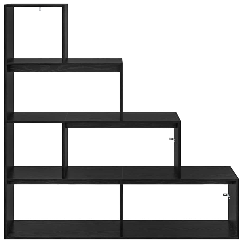 Kamerscherm Boekenkast Zwart Eiken 143,5 x 29 x 143,5 cm is nu te koop bij PeponiXL, paradijselijk wonen!