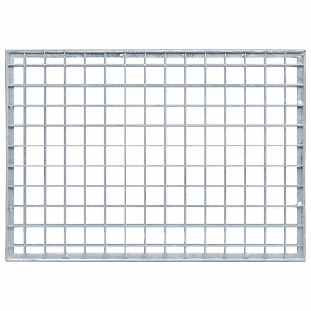 Rooster Zilver 50 x 35 x 2 cm Warmgedipt Gegalvaniseerd Staal is nu te koop bij PeponiXL, paradijselijk wonen!