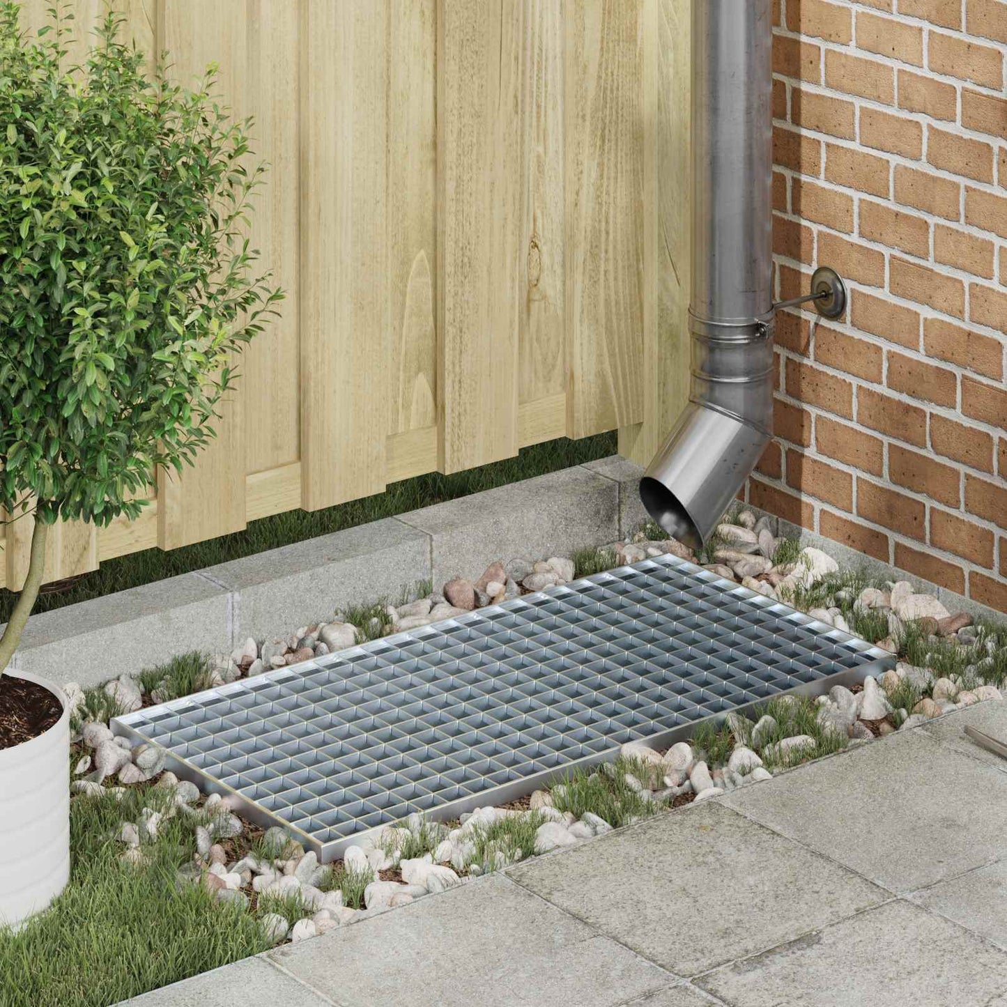 Rooster Zilver 80 x 40 x 2 cm Warmgedipt Gegalvaniseerd Staal is nu te koop bij PeponiXL, paradijselijk wonen!