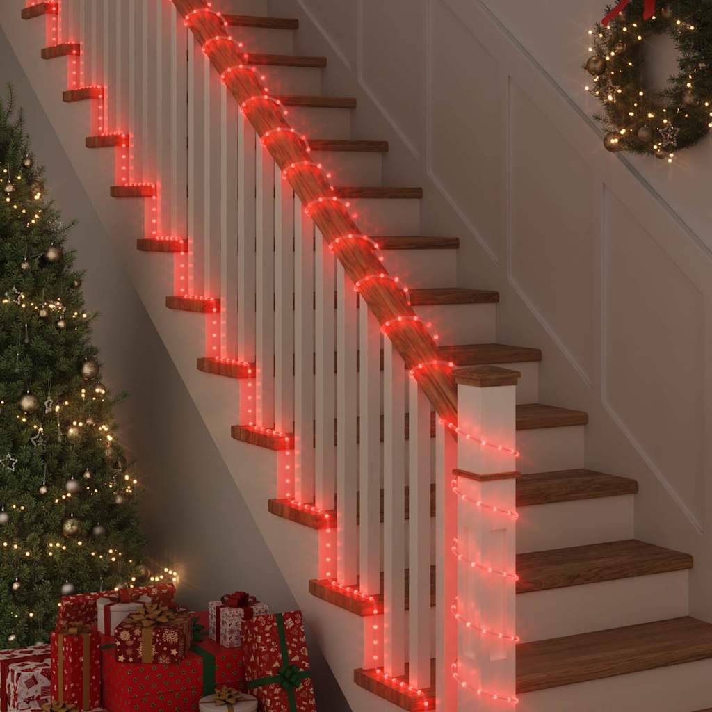Touwenlicht met 120 LED Rood 5 m PVC is nu te koop bij PeponiXL, paradijselijk wonen!