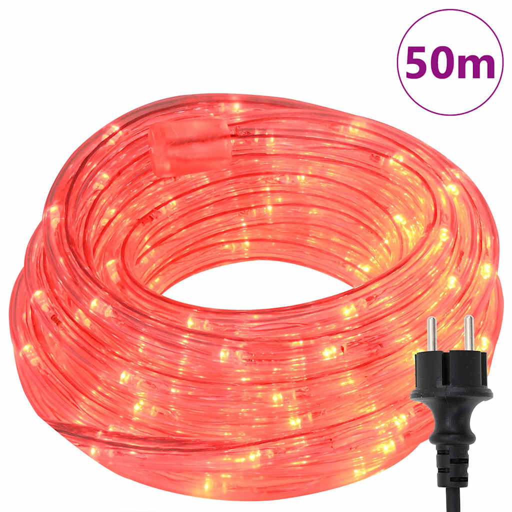 Touwenlicht met 1200 LED Rood 50 m PVC is nu te koop bij PeponiXL, paradijselijk wonen!