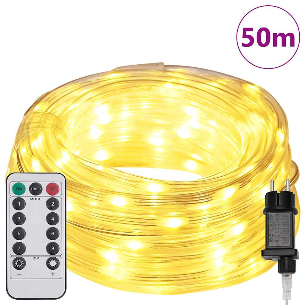 Touwenlicht met 1200 LED Warmwit 50 m PVC is nu te koop bij PeponiXL, paradijselijk wonen!