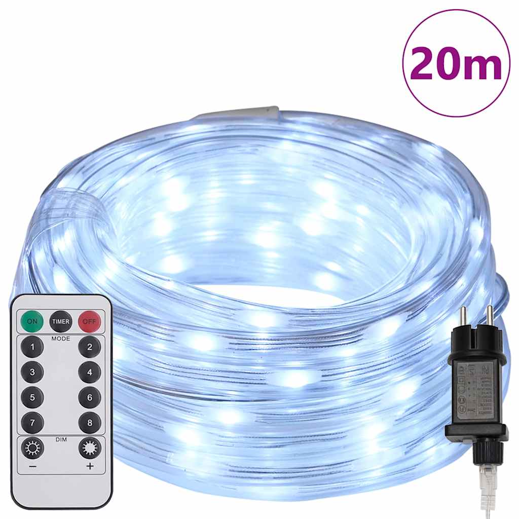 Touwenlicht met 480 LED Koud Wit 20 m PVC is nu te koop bij PeponiXL, paradijselijk wonen!