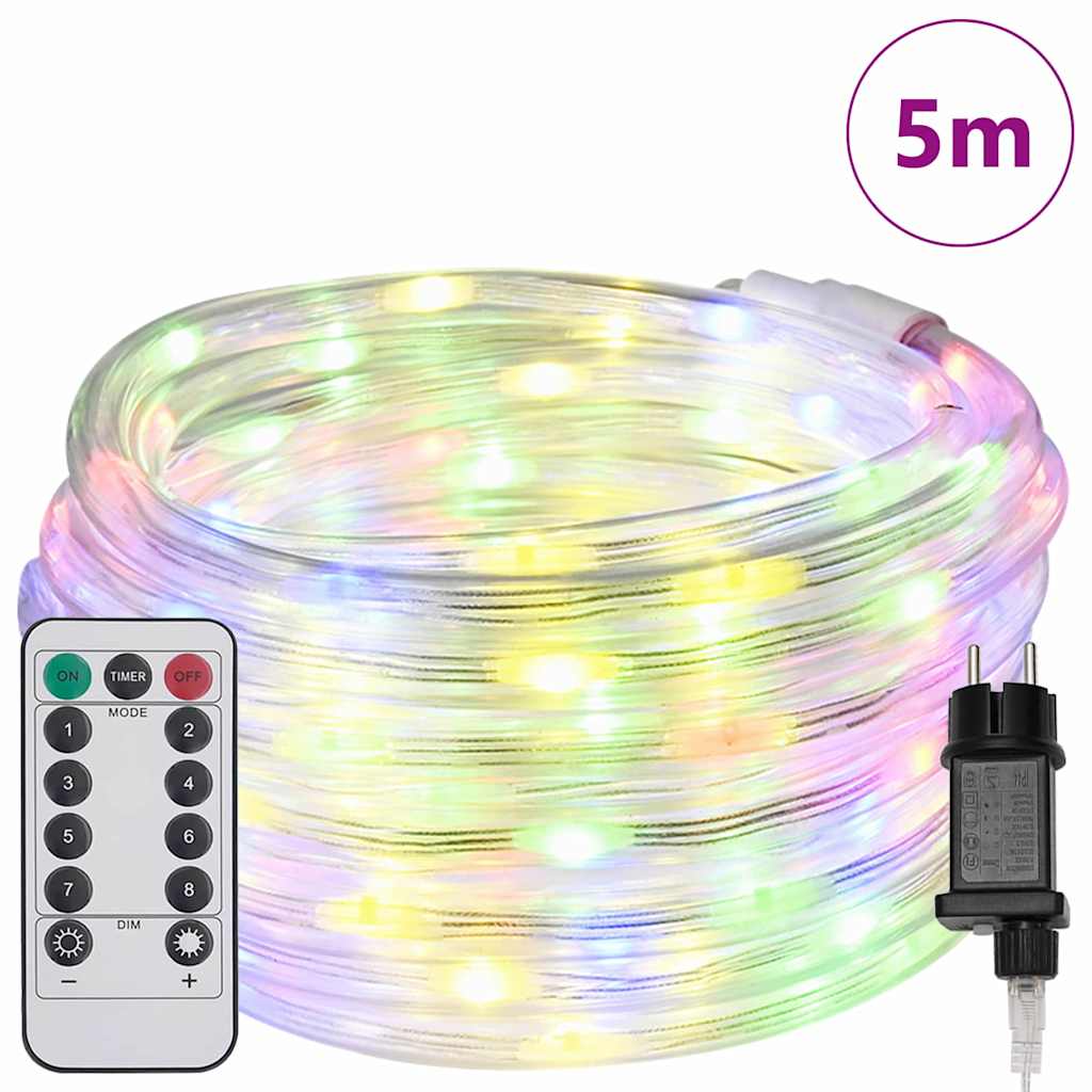 Touwenlicht met 120 LED Multikleur 5 m PVC is nu te koop bij PeponiXL, paradijselijk wonen!