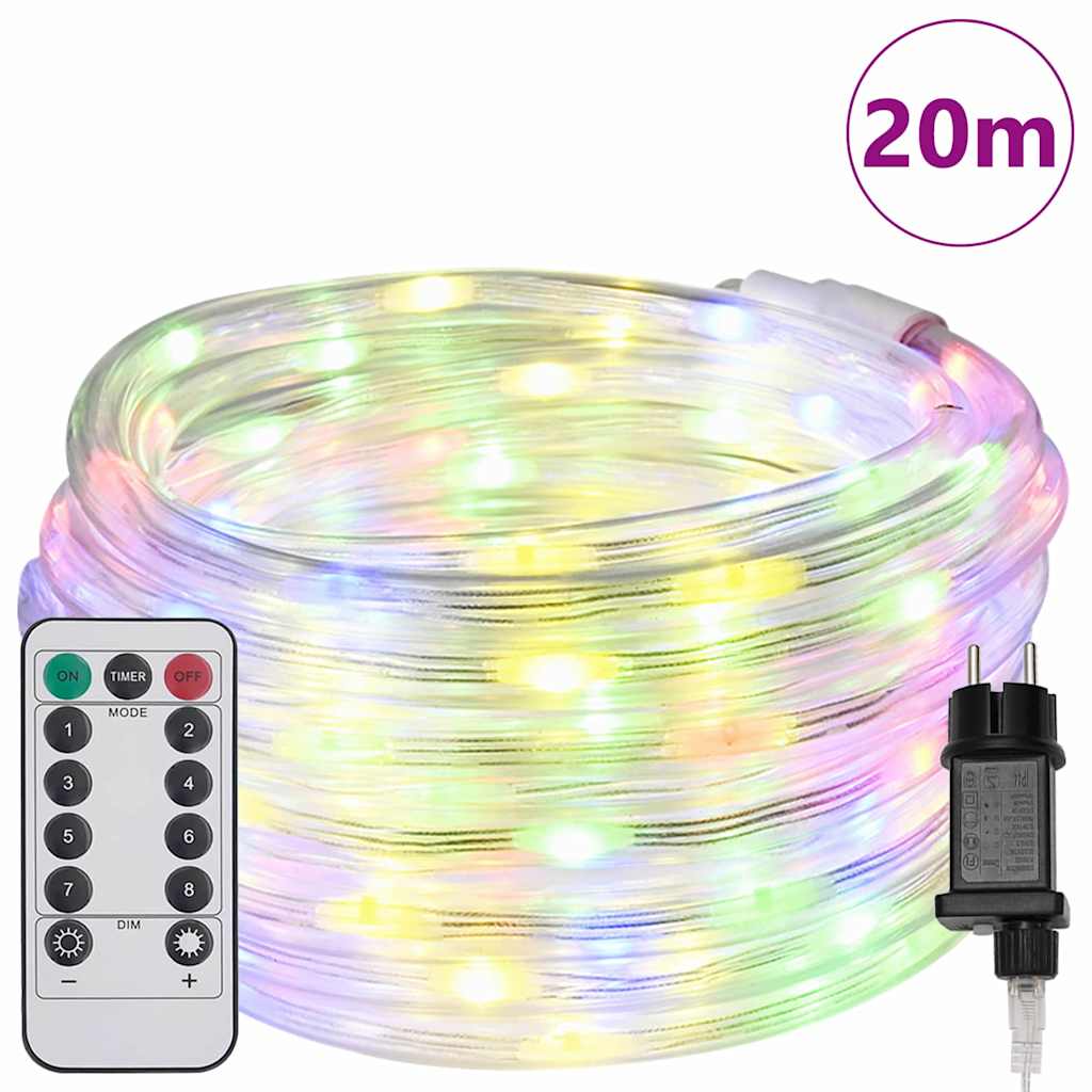 Touwenlicht met 480 LED Multikleur 20 m PVC is nu te koop bij PeponiXL, paradijselijk wonen!
