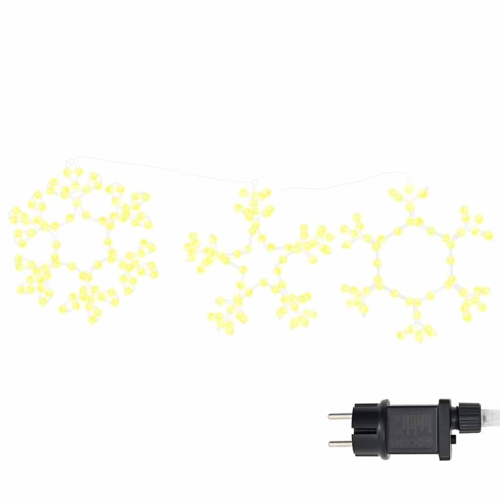 Kerst Sneeuwvlok met 252 LED Warmwit 44,5 x 38 cm PVC is nu te koop bij PeponiXL, paradijselijk wonen!