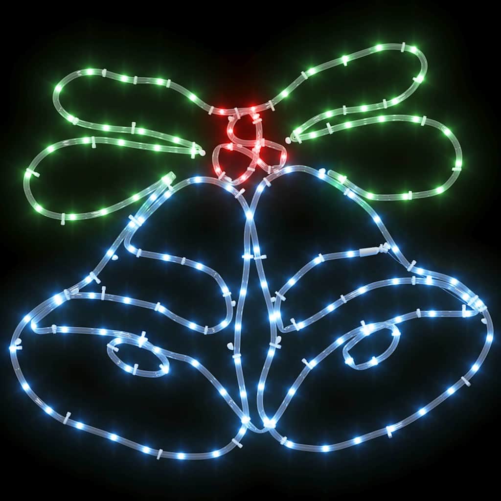Kerstbel met 144 LED Multikleur 57 x 47,5 cm PVC is nu te koop bij PeponiXL, paradijselijk wonen!