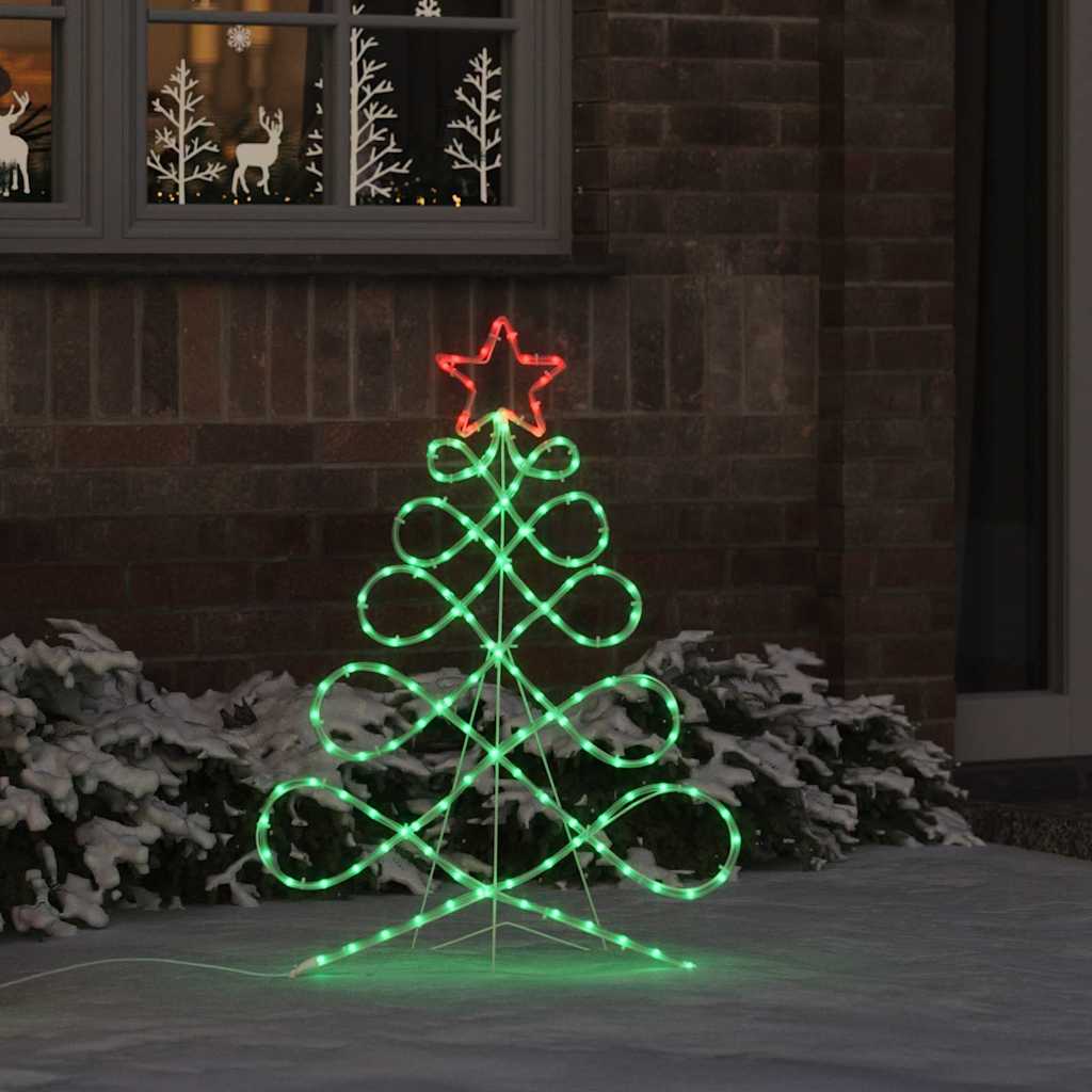 Kerstboomvormige lamp met 144 LED Multikleur 78 x 58 cm PVC is nu te koop bij PeponiXL, paradijselijk wonen!