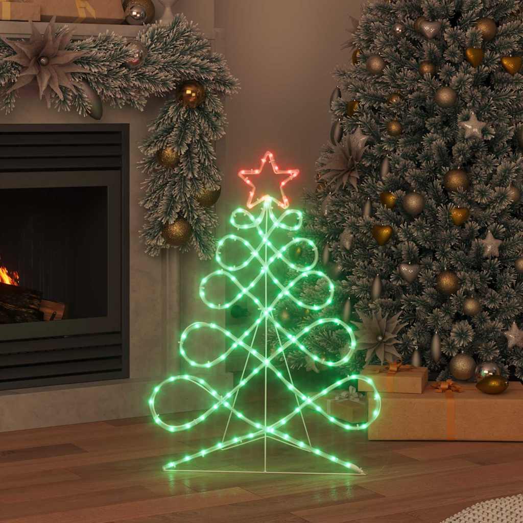 Kerstboomvormige lamp met 144 LED Multikleur 78 x 58 cm PVC is nu te koop bij PeponiXL, paradijselijk wonen!