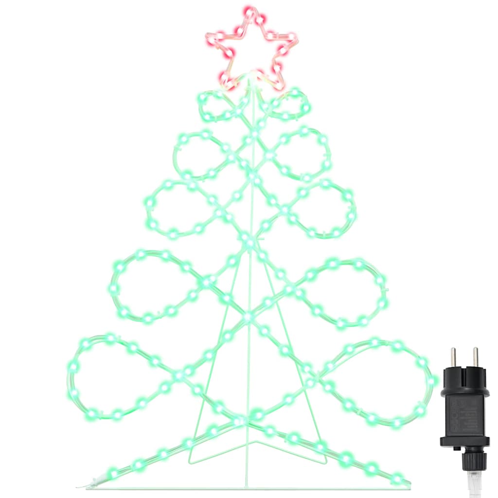 Kerstboomvormige lamp met 144 LED Multikleur 78 x 58 cm PVC is nu te koop bij PeponiXL, paradijselijk wonen!