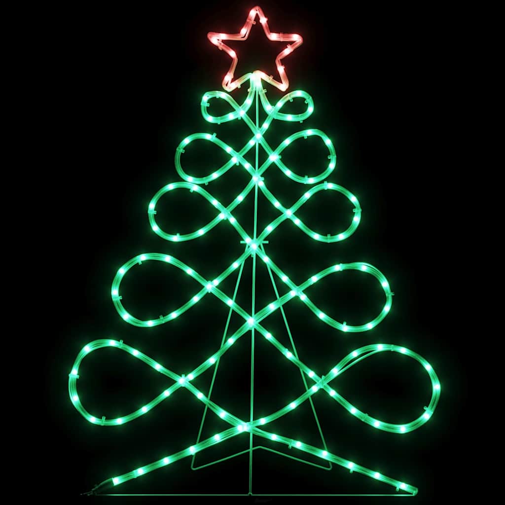 Kerstboomvormige lamp met 144 LED Multikleur 78 x 58 cm PVC is nu te koop bij PeponiXL, paradijselijk wonen!