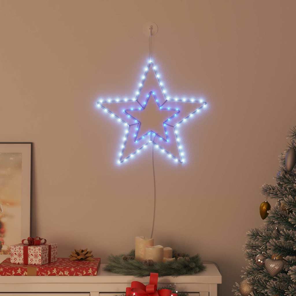 Kerstster met 72 LED Koud Wit 51,5 x 50 x 0,65 cm IJzer is nu te koop bij PeponiXL, paradijselijk wonen!