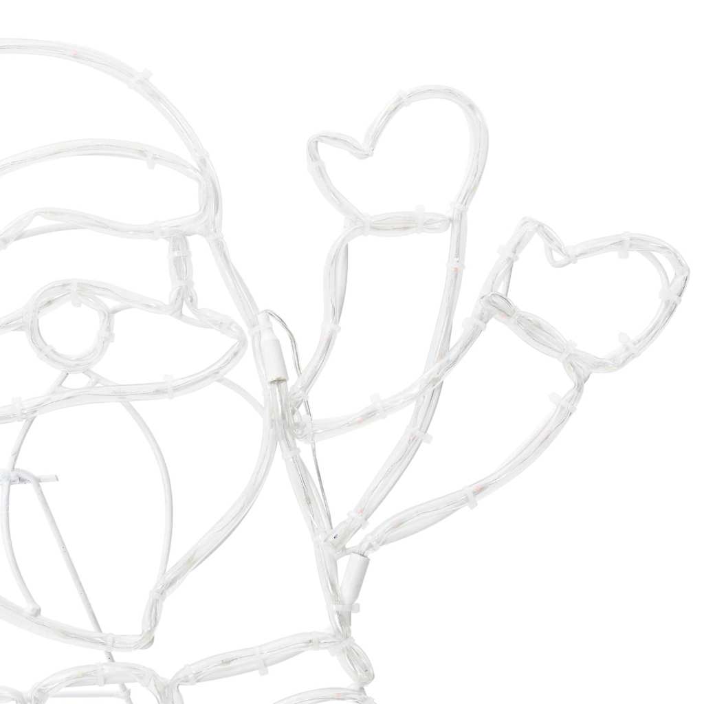 Kerstman Licht met 168 LED Multikleur 58.5 x 60 x 1.3 cm IJzer is nu te koop bij PeponiXL, paradijselijk wonen!