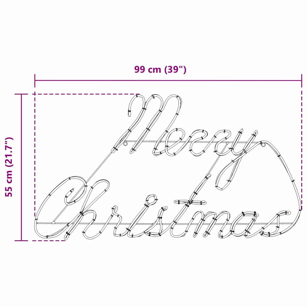 Kerstbord met 216 LED Rood 99 x 55 x 13 cm IJzer is nu te koop bij PeponiXL, paradijselijk wonen!