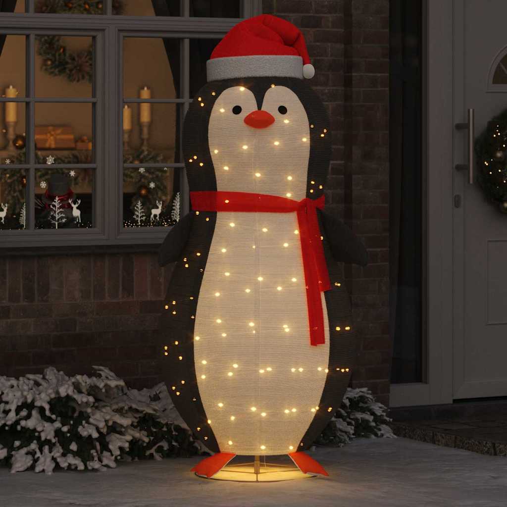 Sneeuw Pinguïn Figuur met 600 LED Warmwit 78 x 178 cm Stof is nu te koop bij PeponiXL, paradijselijk wonen!