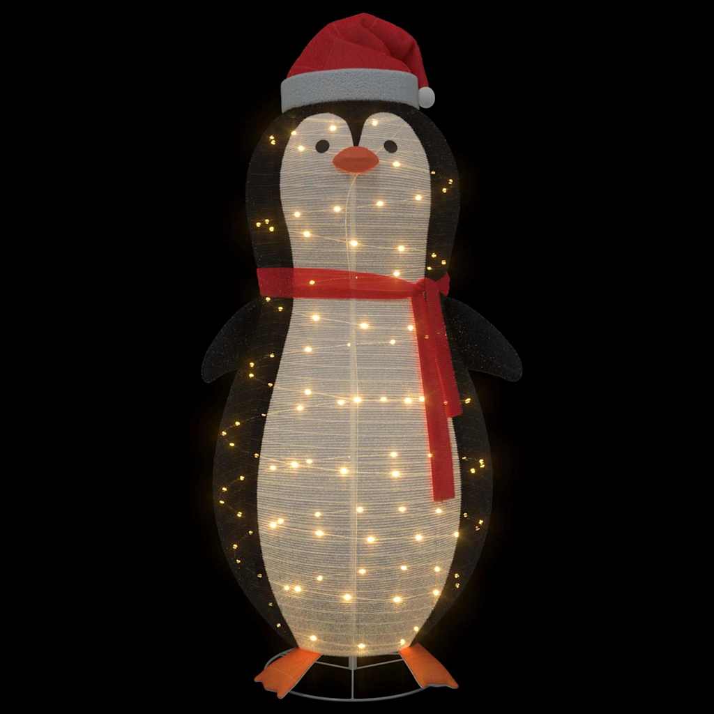 Sneeuw Pinguïn Figuur met 600 LED Warmwit 78 x 178 cm Stof is nu te koop bij PeponiXL, paradijselijk wonen!