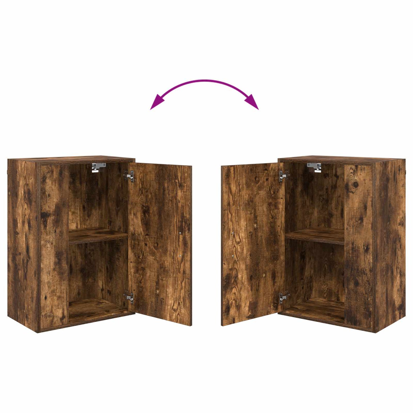 Tv-meubelset Gerookt Eiken Bewerkt hout is nu te koop bij PeponiXL, paradijselijk wonen!