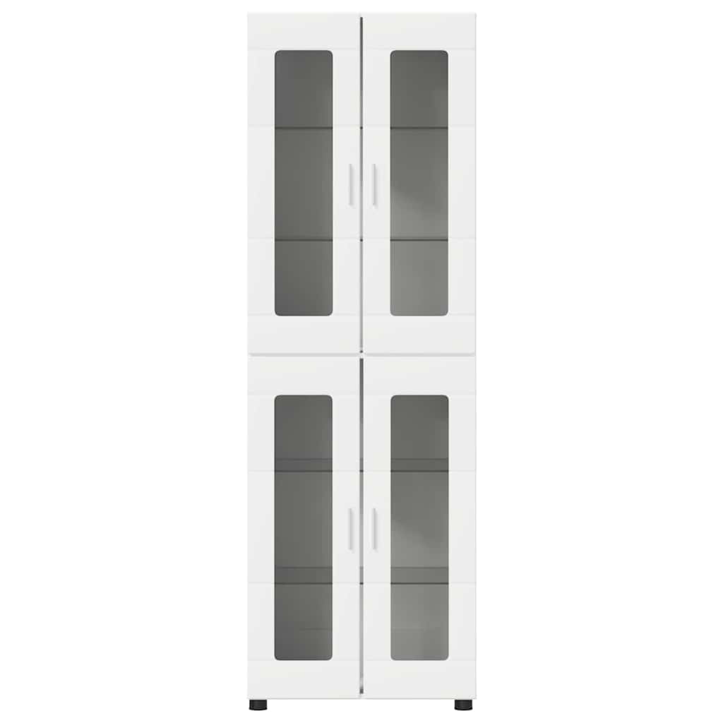 Hoge kast met plank FLORIN Wit 60 x 35 x 182 cm Bewerkt hout is nu te koop bij PeponiXL, paradijselijk wonen!