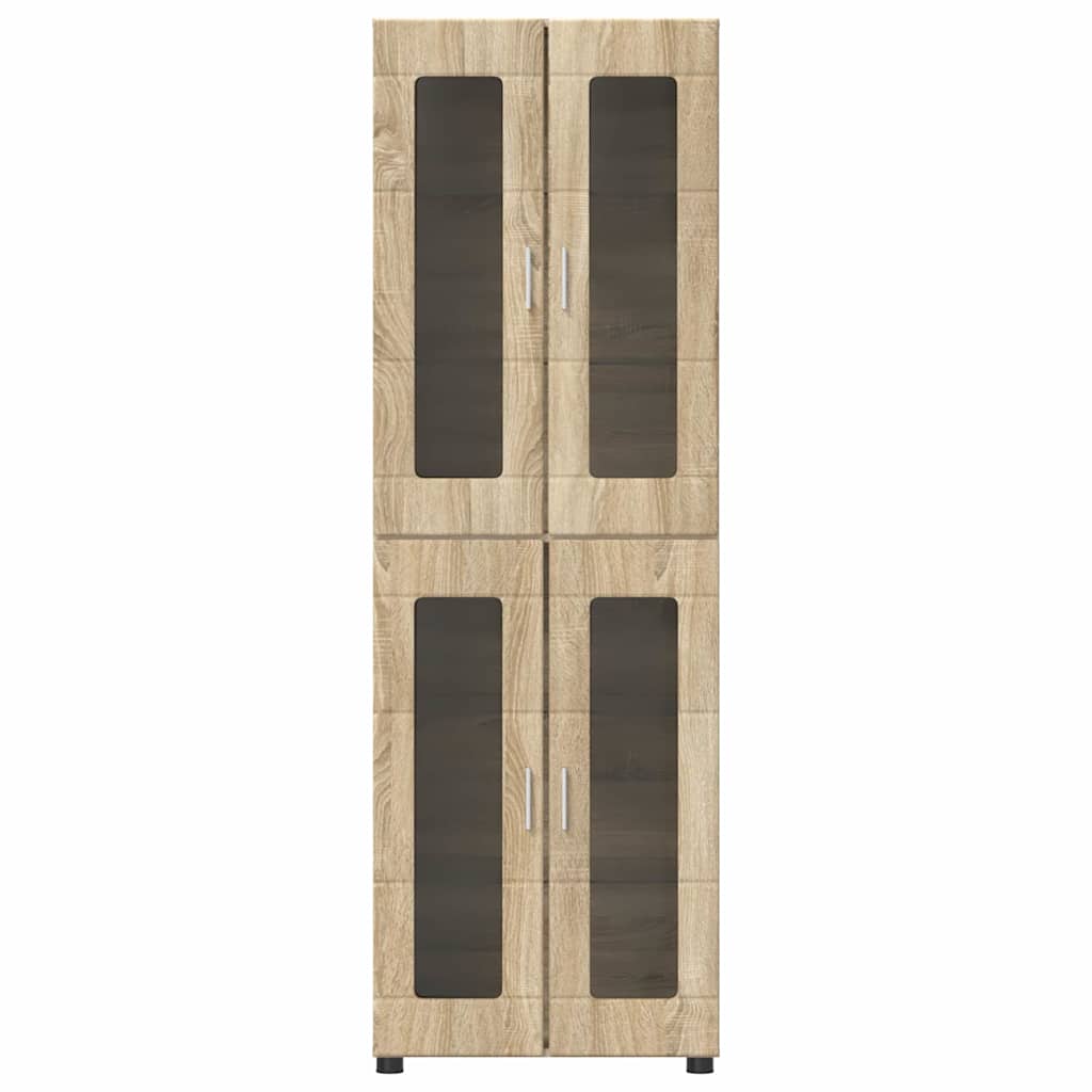 Hoge kast FLORIN Sonoma Eiken 60 x 35 x 182 cm Bewerkt hout is nu te koop bij PeponiXL, paradijselijk wonen!