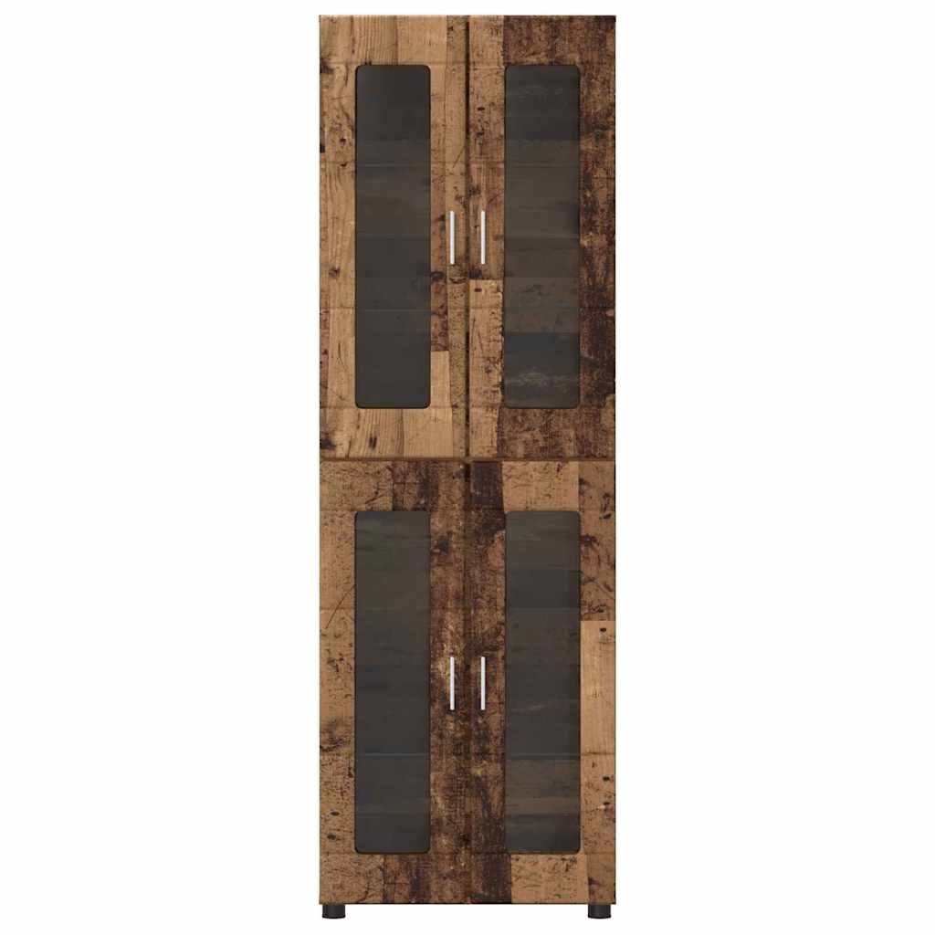 Hoge kast FLORIN Oudhout 60 x 35 x 182 cm Bewerkt hout is nu te koop bij PeponiXL, paradijselijk wonen!