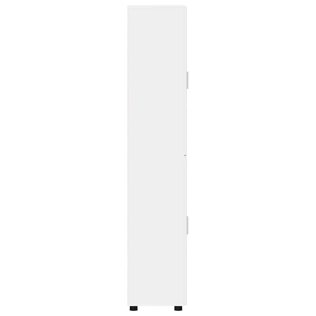 Hoge kast met plank FLORIN Wit 60 x 35 x 182 cm Bewerkt hout is nu te koop bij PeponiXL, paradijselijk wonen!