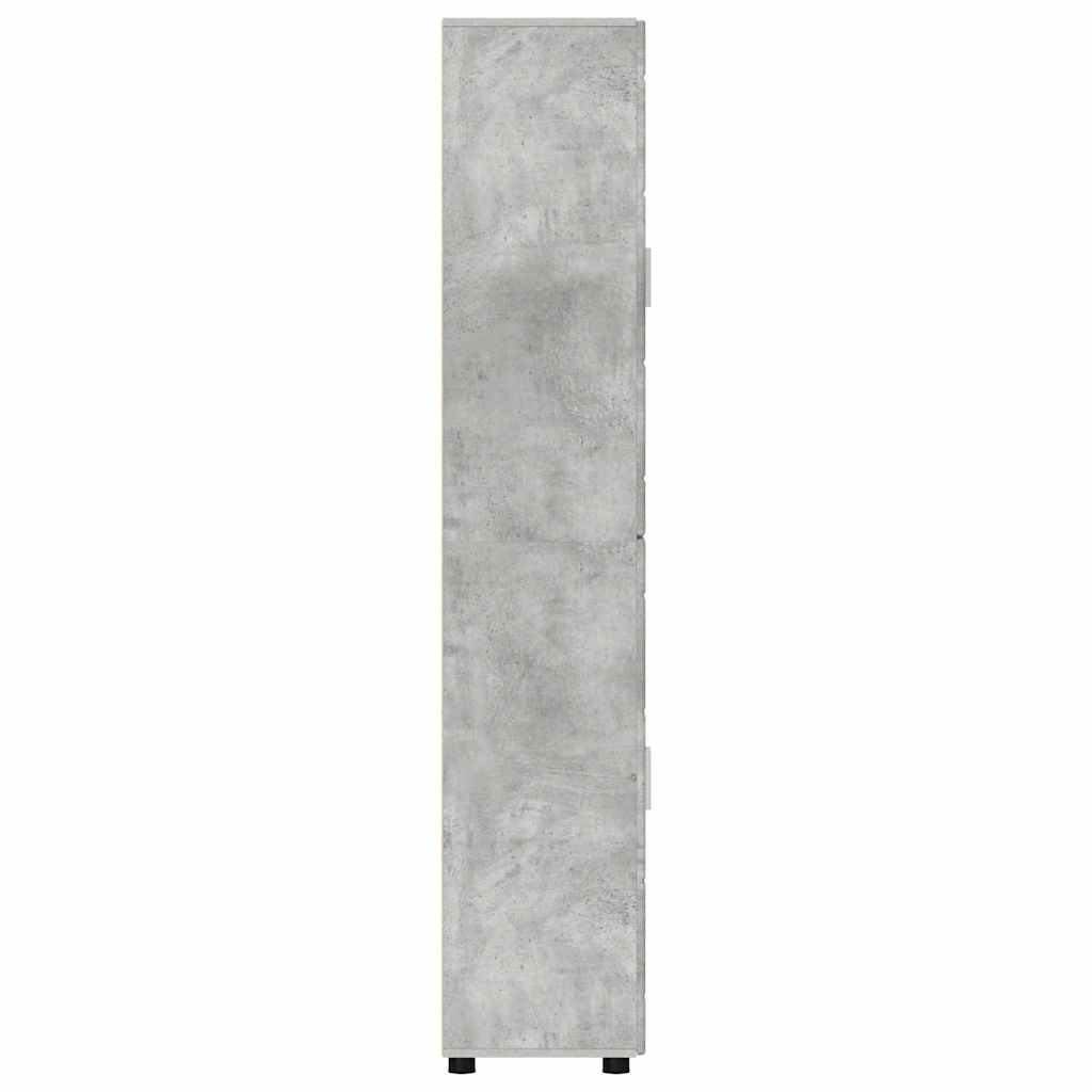 Hoge kast FLORIN Beton Grijs 60 x 35 x 182 cm Bewerkt hout is nu te koop bij PeponiXL, paradijselijk wonen!
