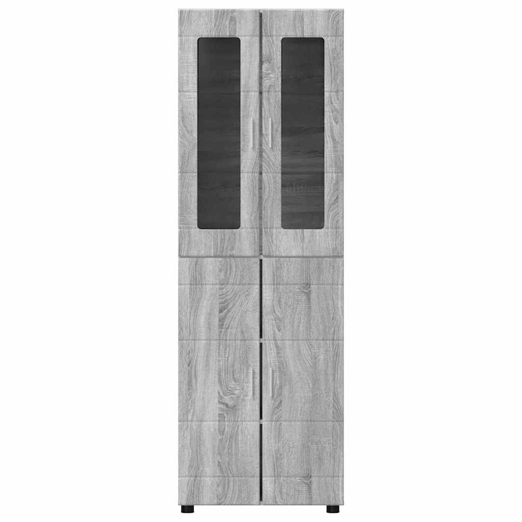 Hoge kast FLORIN Grijs Sonoma 60 x 35 x 182 cm Bewerkt hout is nu te koop bij PeponiXL, paradijselijk wonen!