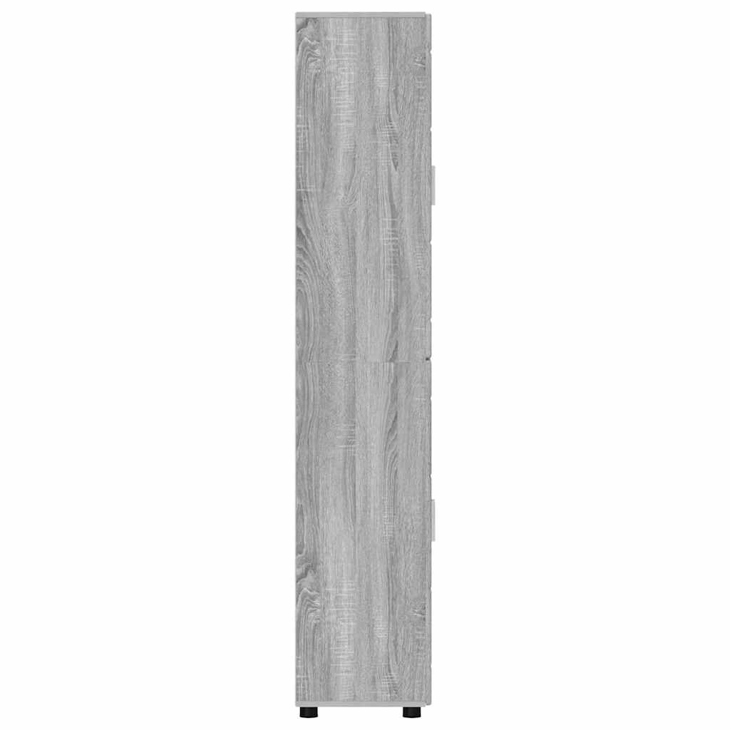 Hoge kast FLORIN Grijs Sonoma 60 x 35 x 182 cm Bewerkt hout is nu te koop bij PeponiXL, paradijselijk wonen!