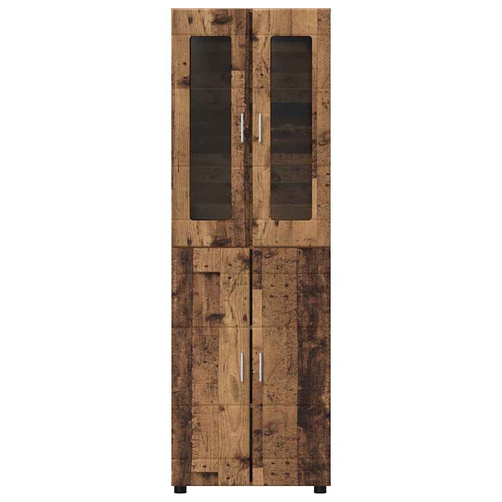Hoge kast FLORIN Oudhout 60 x 35 x 182 cm Bewerkt hout is nu te koop bij PeponiXL, paradijselijk wonen!